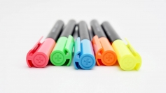 PREMEC CHALK巧可勾线笔12色绘图彩笔 中性笔彩色水笔 纤维笔套装
