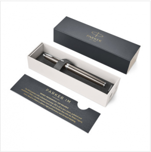 派克 （ PARKER ）IM金属灰格子纹墨水笔 签字笔 M05