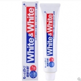 狮王Lion）White&white 美白 牙膏 150g（日本原装进口）