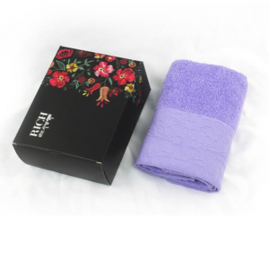 花值 毛巾 （毛巾+礼盒）宽缎