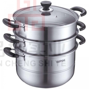 苏泊尔 乐尚不锈钢三层蒸锅 VZ26BS02