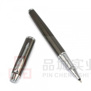 parker派克钢笔IM金属灰白夹宝珠笔