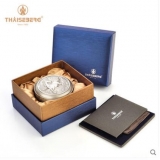 泰芝宝便携式茶叶罐小号便携旅行迷你随身带锡罐圆形纯锡金属茶盒 TL107