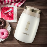 苏泊尔真空保温杯 304不锈钢男女士可爱便携商务办公室茶水杯子KC35BG1
