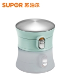 苏泊尔玻璃杯一键开合泡茶杯耐热防滑随手杯女带盖花茶杯KC28AY2