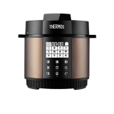 THERMOS/膳魔师家用电压力锅自动控压防干烧保温智能电饭煲高压锅 古铜色 EHA-4562E 6 L
