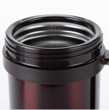 膳魔师（THERMOS）保温杯子办公室茶杯带茶漏杯子男女便携泡茶水杯500ml TCMF-501 咖啡色